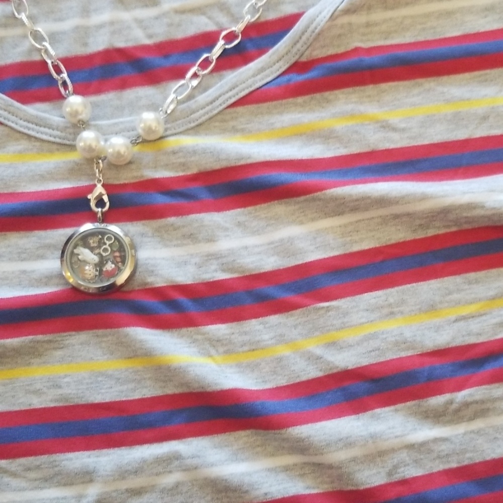 Large striped classic t lularoe